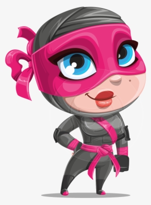 Clip Art Royalty Free Stock Girl At Getdrawings Com - Cartoon Girl Ninja