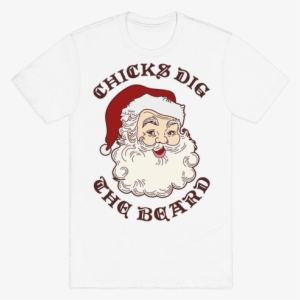 Santa Chicks Dig The Beard Mens T-shirt - Final Fantasy Shirt