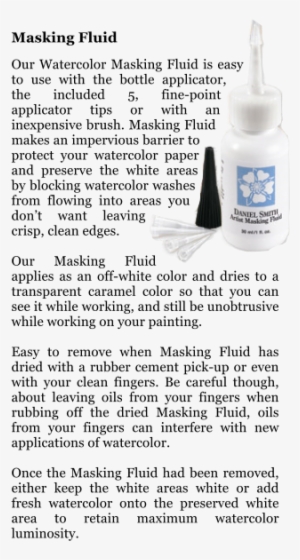 masking fluid our watercolor masking fluid is easy - daniel smith : artist masking fluid : 30ml