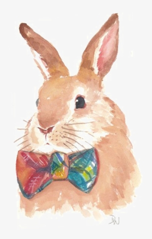 Jpg Free Drawing Wood Watercolor - Rabbit Watercolor