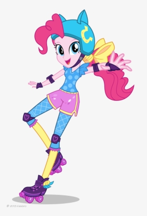 Friendship Games Pinkie Pie Sporty Style Artwork - Pinkie Pie Roller Skates