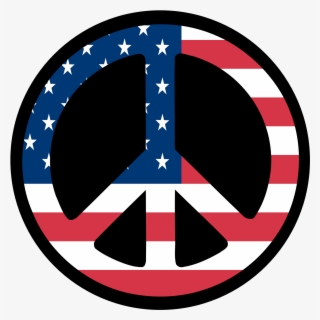 American Flag Vector Art - Steal Your Face Peace Sign