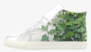 Watercolor Vines, Climbing Plant Aquila High Top Microfiber - Skate Shoe