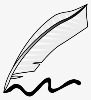 File - Feather Writing - Svg - Writing