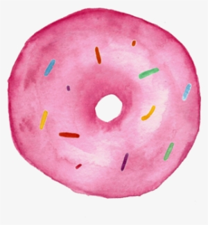 Sprinkle Pink Donut - Circle