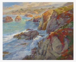 “sky Deep Mountains” , (point Lobos State Reserve, - Painting