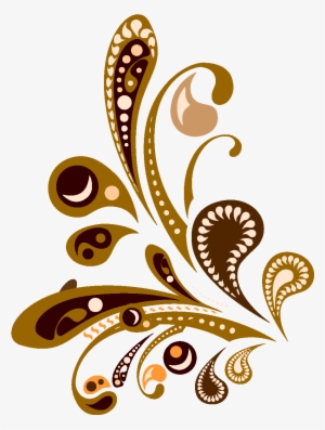 This Graphics Is Vector Golden Floral Pattern Element - Vector Graphics