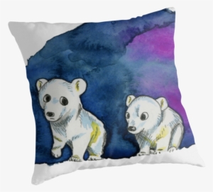This Is A Watercolor Painting Of Two Polar Bear Brothers - Zazzle Polar Bear Brothers Watercolor Painting Key