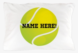 Personalized Tennis Ball Pillow Case - Personalized Tennis Ball Throw Blanket