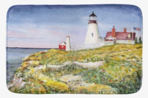 Portland Head Lighthouse Maine Watercolor Painting