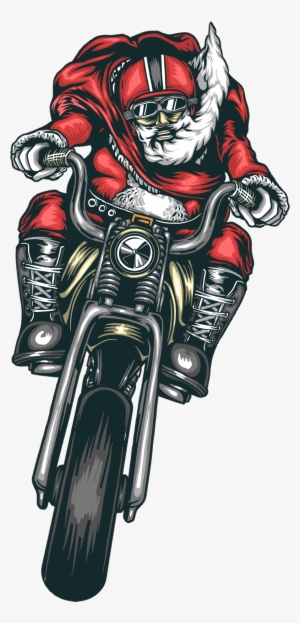 This Free Icons Png Design Of Motorcycle Santa