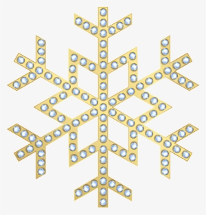 Snowflake Gold Transparent Clip Art - Snowflakes Gold Transparent Background
