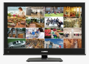 32" Widescreen Full Hd Tv Monitor For Security Camera - 16 Channel Dvr Screen