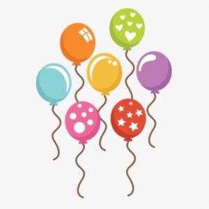 Assorted Balloons Svg Cut Files Balloon Svg Files Birthday - Ballonns Cute Clipart