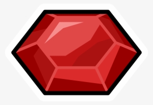Diamond Clipart Ruby Stone - Club Penguin Ruby Pin