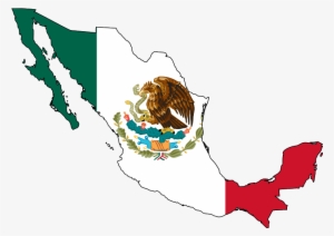 Mexico Map With Flag - Imagenes De El Mes Patrio