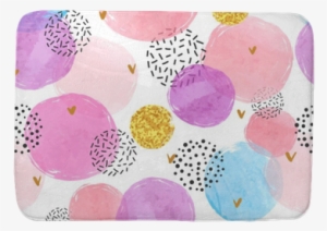 Abstract Celebration Background With Watercolor Circles - Watercolor Painting