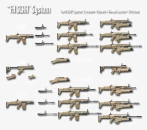 Scar Chart Scar H, Airsoft Guns, Weapons Guns, Battle - Scar L Barrel Lengths