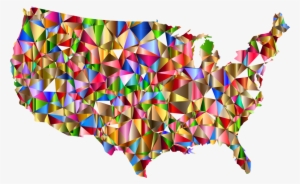 Flag Of The United States World Map Globe - Colors Transparent Background