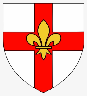 fleur de lis shield logo - city of lincoln coat of arms