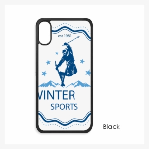 Winter Sport Ski Suit Watercolor For Iphone X Cases - Slam Dunk