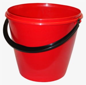 Red Plastic Bucket Png Image - Transparent Background Red Bucket Png