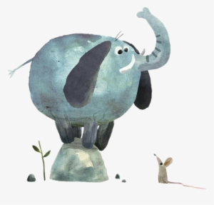 Elephant&rat Elephant Rat Scary Animals - Elephant Illustration