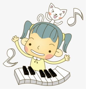 Cartoon Piano Children Play The Piano Png Transparent - การ์ตูน เปีย โน น่า รัก