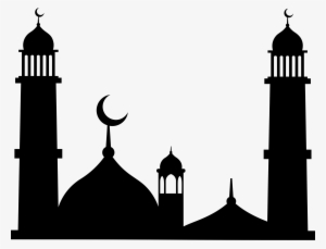 Clipart - Mosque Silhouette - Silhouette Of A Mosque