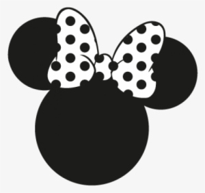 Minnie Mouse Vector - Minnie Mouse Ears Black And White