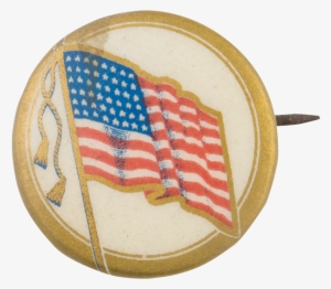Gold Rim United States Flag - Emblem