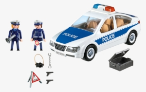 Police Car With Flashing Lights - Playmobil Police Car 5184