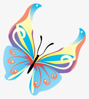 Butterflies Vector Transparent Background - Transparent Background Butterfly Clipart