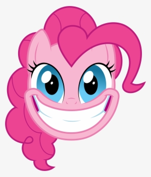 Pinkie Pie Pink Face Facial Expression Nose Cartoon - Pinkie Pie Smile Face