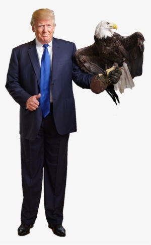 Trump Holding An Eagle