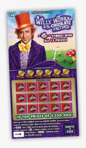 Surprise We've Added More Drawing Prizes - Willy Wonka And The Chocolate Factory Lottery Ticket