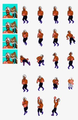 Mike Tyson - Punch Out Great Tiger Sprites