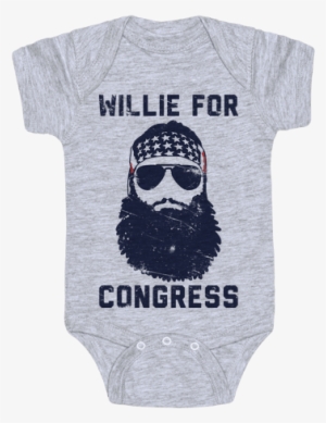 Willie For Congress Baby Onesy - Hillary Comey T Shirts