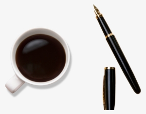 Simple Coffee Pen Decoration Vector - Portable Network Graphics