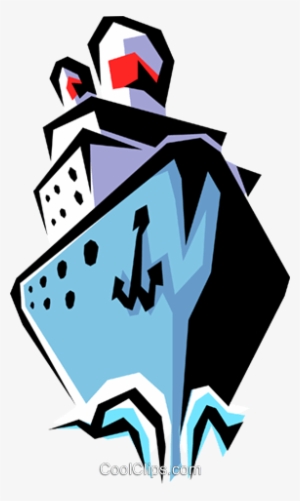 Cruise Ship Royalty Free Vector Clip Art Illustration - Clip Art