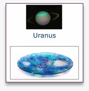 uranus glass art bowl - glass