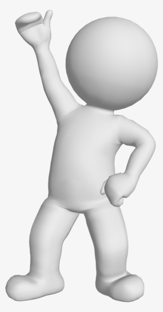 Man-victory - 3d Man Standing Png
