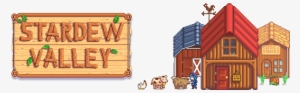 Stardew Valley Sign And Farm Png - Stardew Valley Barn Mod