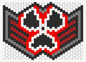 Radioactive Ninja Mask Bead Pattern - Kandi Mask Radioaktive