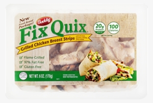 6 Oz 6 Oz - Buddig Fix Quix Grilled Chicken Breast Strips 6 Oz.