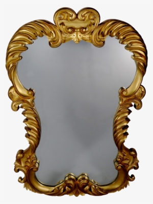 Golden Mirror Frame Png Transparent Image - Golden Mirror Frame