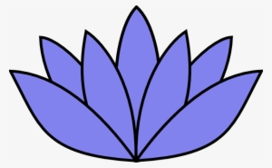 Lotus Clipart Light Blue Flower - Lotus Clipart Black And White