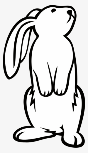 White Rabbit Clipart Images - Rabbit Standing Up Drawing