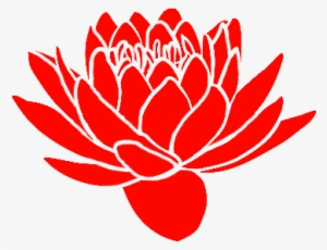 Stock Vector Black Silhouette Of Lotus Flowers Icon - Protea Silhouette