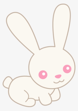 Clip Art Free Stock Cute Bunny Science - Black And White Rabbit Clip Art